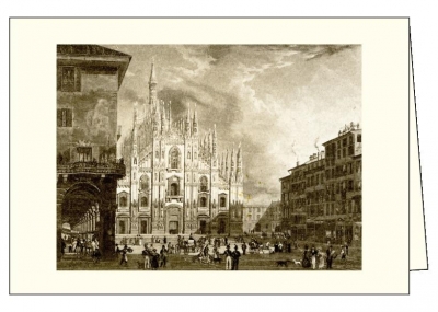 Karnet z kopertą ITW 015 - Milano, Piazza del Duomo 2