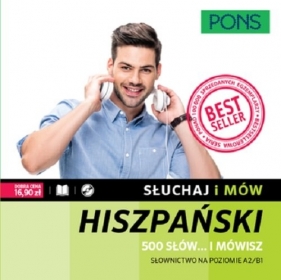 Słuchaj i mów hiszpański 500 słów +CD (Uszkodzona okładka)