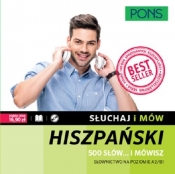 Słuchaj i mów hiszpański 500 słów +CD (Uszkodzona okładka)