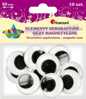 Oczy dekoracyjne magnetyczne 25mm a"10 CT-0003