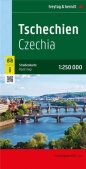 Mapa samochodowa - Czechy 1:250 000 w. niemiecka - Opracowanie zbiorowe