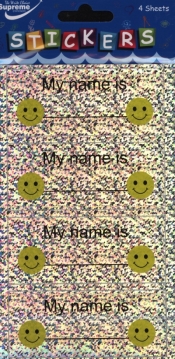 Naklejka Holograficzna - My Name Is MIX 4 arkusze