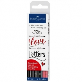 Zestaw Faber-Castell Pitt Artist Pens Hand lettering, 4 szt. (267115)