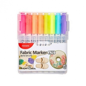 Marker permanentny Monami Fabric Marker, mix okrągła końcówka (20500055260)