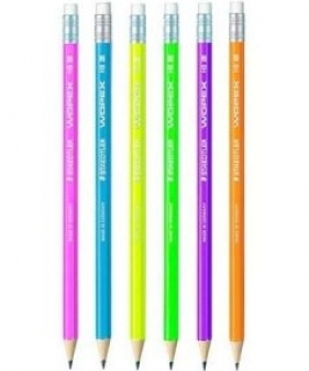 Ołówek Wopex z gumką Neon