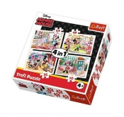 Puzzle 4w1 Minnie z przyjaciółmi (34315)