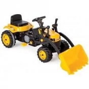 Traktor Artyk na pedały z łyżką żółty (073151)