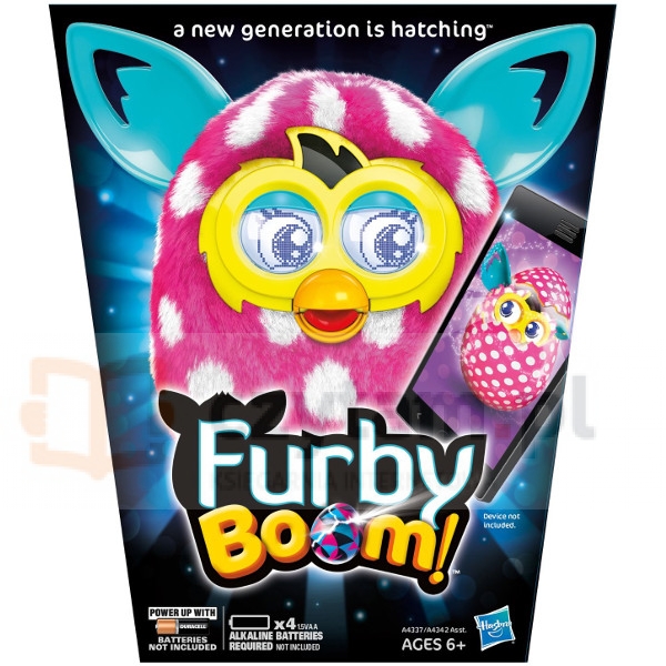 HASBRO Furby Boom Sunny Różowy w białe (A4343)