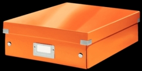 Pudło archiwizacyjne Leitz Click & Store z przegródkami - pomarańczowy 280 mm x 100 mm x 370 mm (60580044)
