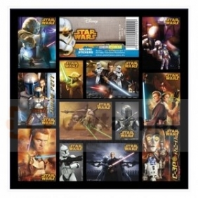 Nalepki 16x16 Star Wars 2szt.