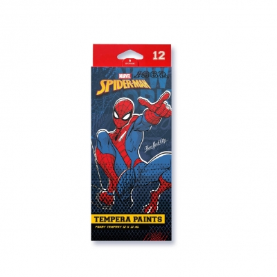 <img src='https://webimage.pl/pics/151/9/d5907360029151.jpg' style='height:440px' /> Farby tempera w tubie Disney Spider-Man12ml 12 kolorów