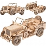  Little Story Drewniane Puzzle Model 3D - Pojazd Wojskowy Jeep