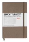 Weekly Planner 2015 & Notebook Medium taupe