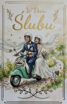 Karnet Ślub - Para na Skuterze