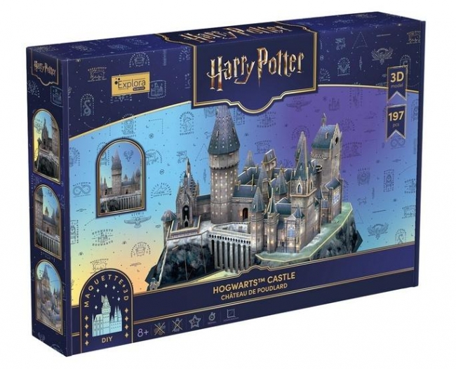 Puzzle 3D Harry Potter zamek Hogwart