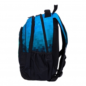 Astrabag, Plecak trzykomorowy - Blue Pixel (AB330)