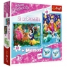 Puzzle 2w1 + Memos Disney Księżniczki Niezwykły świat Księżniczek (90815)