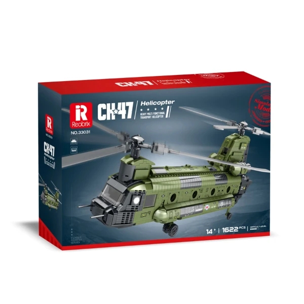 Klocki REOBRIX 33031 Śmigłowiec transportowy CH-47 Chinook (1451 elementów)