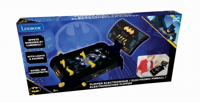 <img src='https://webimage.pl/pics/153/4/d3380743094090.jpg' style='height:440px' /> Elektroniczny Pinball z dźwiękiem i światłami Batman JG610BAT
