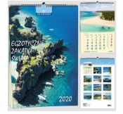 Kalendarz 2020 13 Plansz B3 - Egzotyczne zakątki
