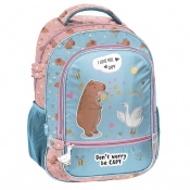 Plecak dwukomorowy szkolny - Capibara