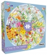 Puzzle 500 Rok w ogrodzie okrągłe 10+