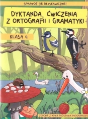 Dyktanda ćwiczenia z ortografii i gramatyki Klasa 4 - Wiesława Zaręba