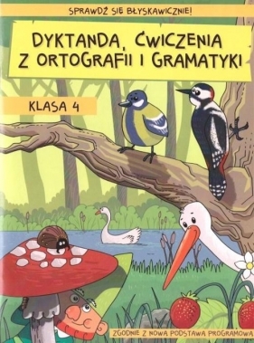 Dyktanda ćwiczenia z ortografii i gramatyki Klasa 4 - Zaręba Wiesława