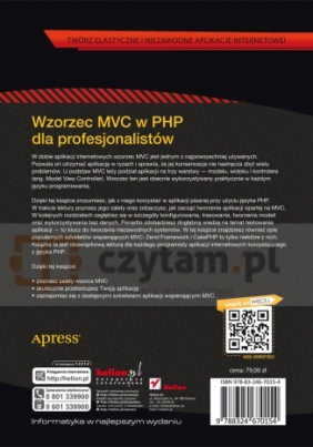 Wzorzec MVC w PHP dla profesjonalistów - Chris Pitt