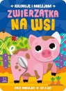  Koloruję i naklejam. Zwierzątka na wsi. Duże naklejki od 3 lat