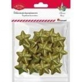 Styropianowe gwiazdki 30x28mm złote 18szt