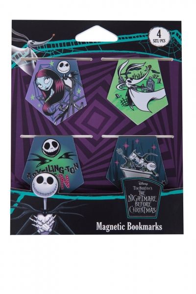 <img src='https://webimage.pl/pics/154/2/d5907360002154.jpg' style='height:440px' /> Zakładki magnetyczne Disney Burton's Nightmare 4szt. wzór 2