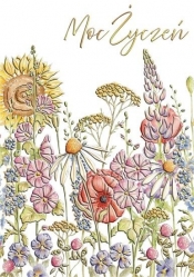 Karnet A5 Imieniny - Ogródek