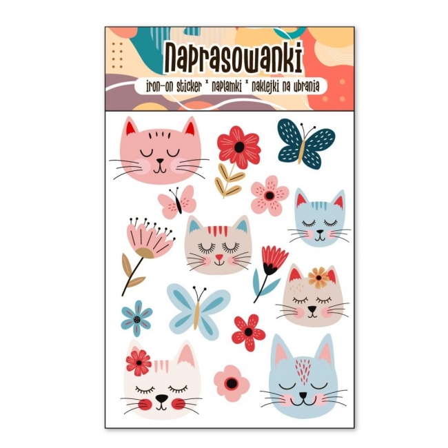 Naprasowanki Termo Naklejki na Ubrania Kotki