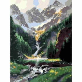 Malowanie po numerach - Miejsce w górach 40x50cm