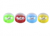Temperówka DONAU plastikowa pojedyncza mała okrągła 40 sztuk mix kolorów