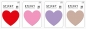 Karteczki samoprzylepne: HEARTS - 75x68mm