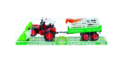 Traktor z przyczepą
