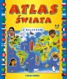 Atlas świata z nalepkami Langowska Mariola , Warzecha Teresa