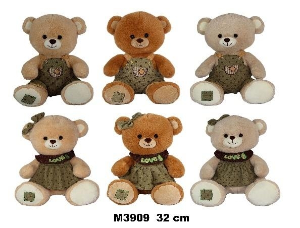 Miś w sukience 32cm MIX