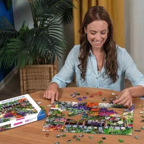 Ravensburger, Puzzle 500: Targ kwiatowy, Francja (12001815)