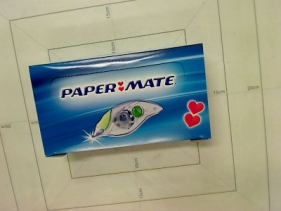 Korektory w taśmie (myszka) zielona Paper Mate