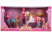 Zestaw koników z lalkami