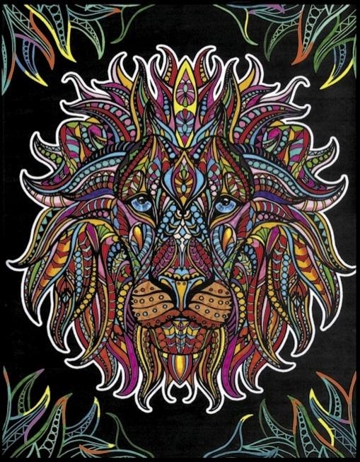 Kolorowanka Welwetowa 47x35 Lew