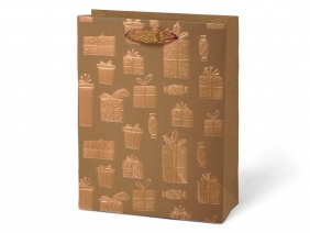 Torebka papierowa M - Kraft V8, 1 szt.