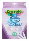 Flamastry zmywalne pastelowe Super Tips 12szt