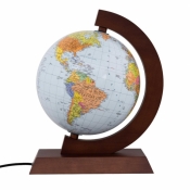 Globus polityczny drewniana opr. podświet. 25cm SK