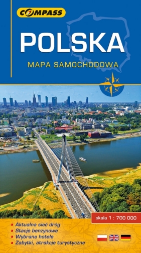 Polska mapa samochodowa 1: 700 000