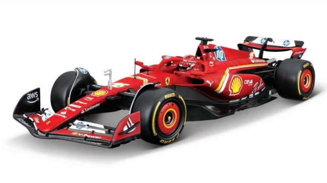 <img src='https://webimage.pl/pics/156/8/d4893993168156.jpg' style='height:440px' /> Ferrari Formula (With Helmet & Plastic Stand) 1:18
