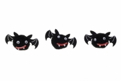 Nietoperze pompom 3szt